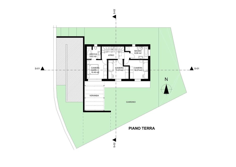 TERRENO CON PROGETTO PREFABBRICATO IN LEGNO A GNOSCA - Bild 2