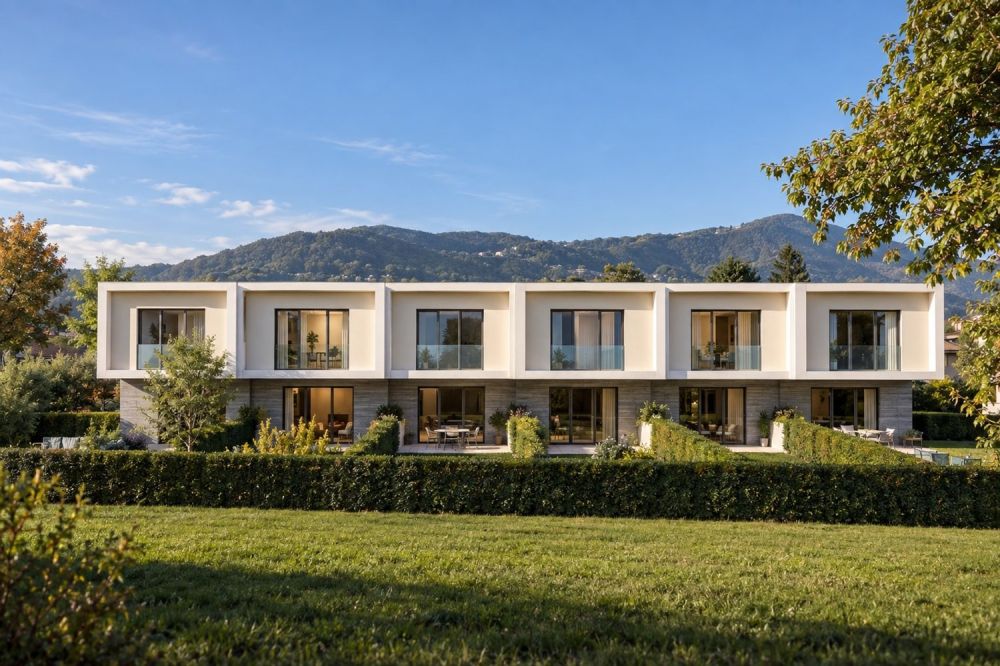 Nuova casa contigua 4,5 con giardino privato, terrazzo e piscina -  Bild 7