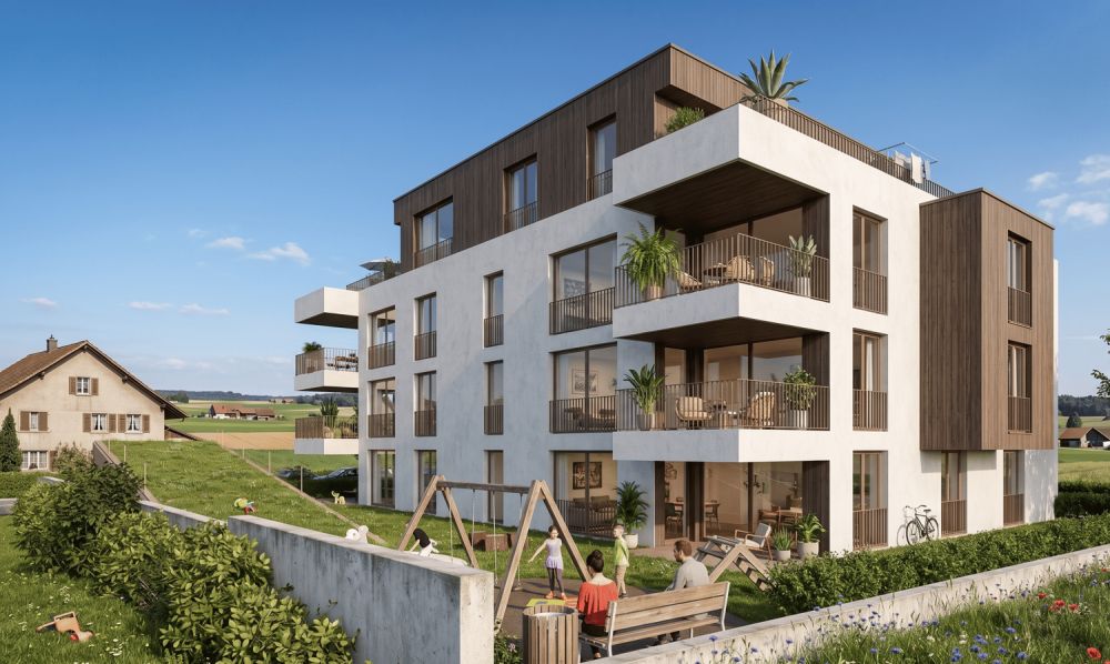 Moderne 4.5-Zimmer-Neubauwohnung in Rekingen AG – Idyllisches Wohnen mit Weitblick -  Bild 3