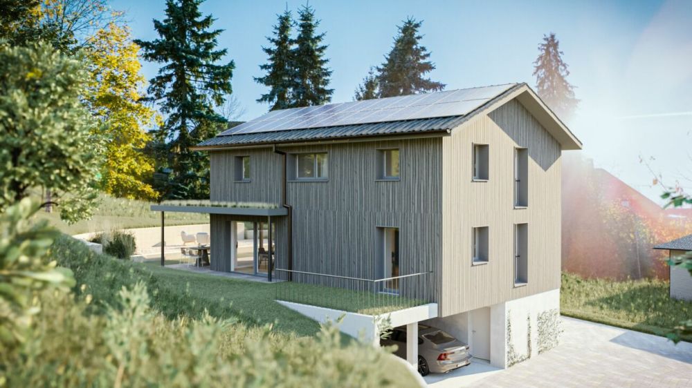 Modernes Einfamilienhaus mit persönlicher Gestaltungsfreiheit - Aussenansicht