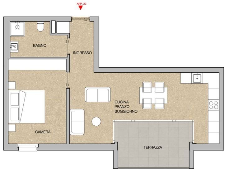 Neu und Modern 2.5 Zimmer in Giubiasco -  Bild 4