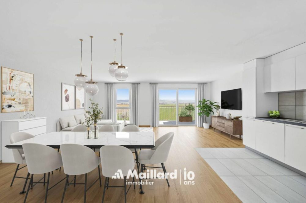 Orbe - Superbes 4.5 Zimmer neubau mit Balkon und Parkplatz -  Bild 1
