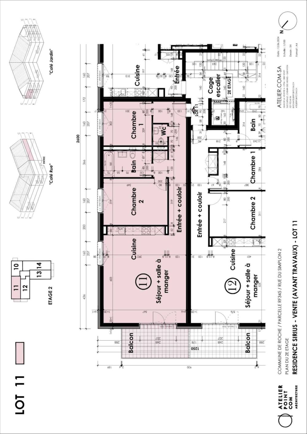 Appartement 3.5 pièces à Roche VD - Lot 11 - Bild 9