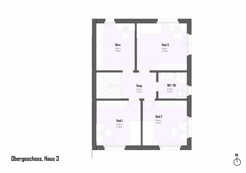 Haus 3 / 7.5 Zimmer Einfamilienhaushälfte am Bach -  Bild 12