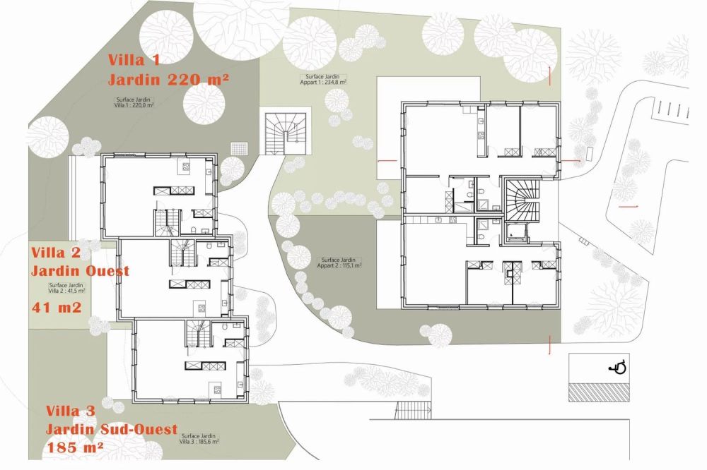 Vente sur plans à Rueyres : 2 villas 6,5 pcs de 150 m2 hab. avec jolie vue sur le vallon, à 1 km de la Gare du Leb de Bercher - Bild 5