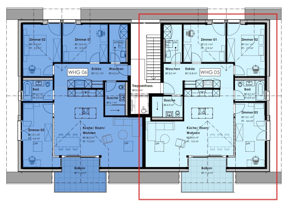 Wohnen in Amsoldingen: Moderne Neubau 4.5-Zimmerwohnung im Dachgeschoss -  Bild 4