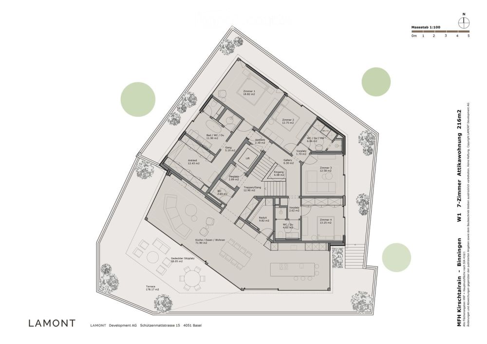Exklusive 7-Zimmer-Attikawohnung in Binningen - Neubau mit Minergie P-Standard -  Bild 4