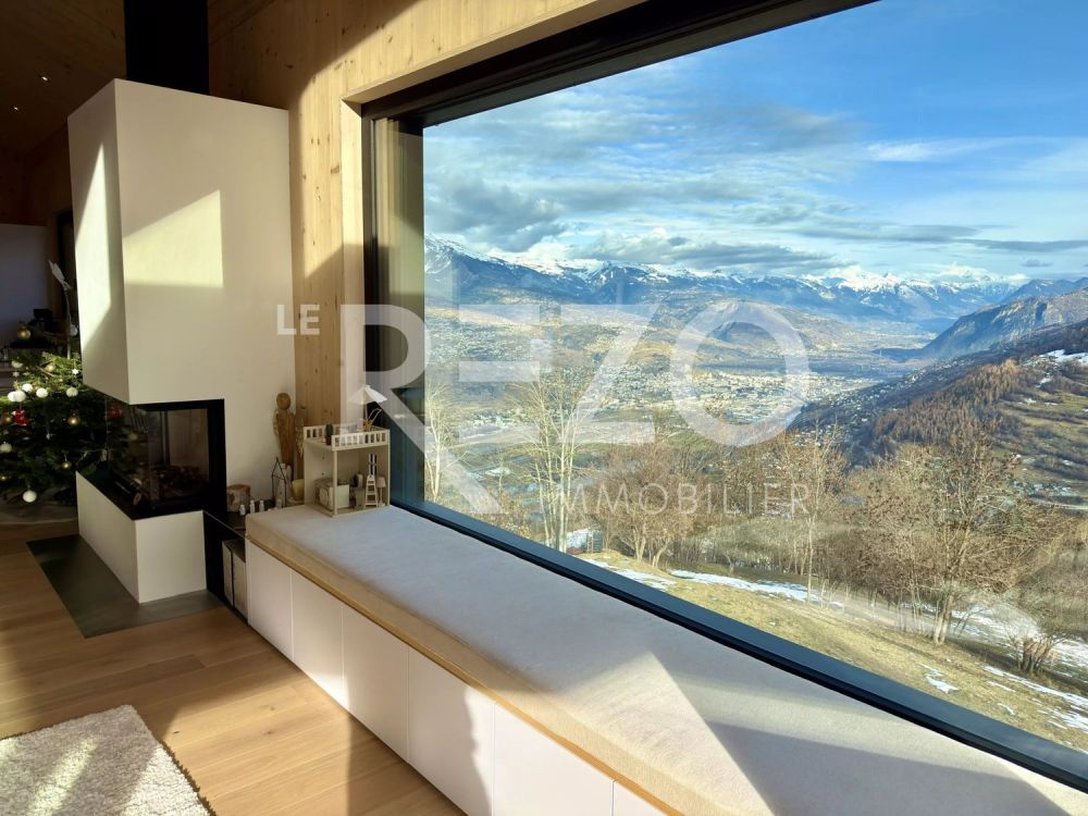 Superbe chalet d'architecte avec vue panoramique - Sornard (1997), Haute-Nendaz. - Bild 2