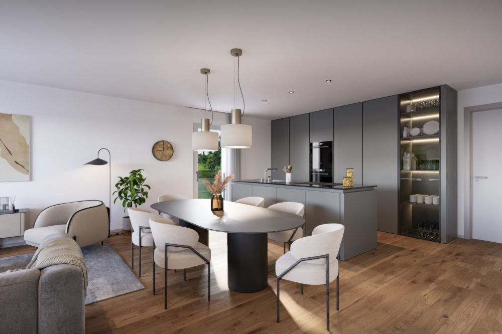 Neubauprojekt "Drei Halden" - 4.5-Zi. Etagenwohnung im EG - Wohnen Essen Kochen