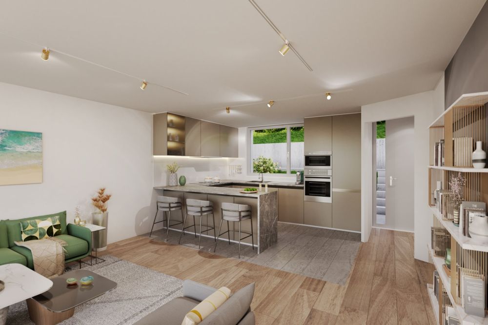 In der Nähe von Vevey, neues Projekt von 3 Villen mit 5.5 Zimmern - Panoramablick -  Bild 6