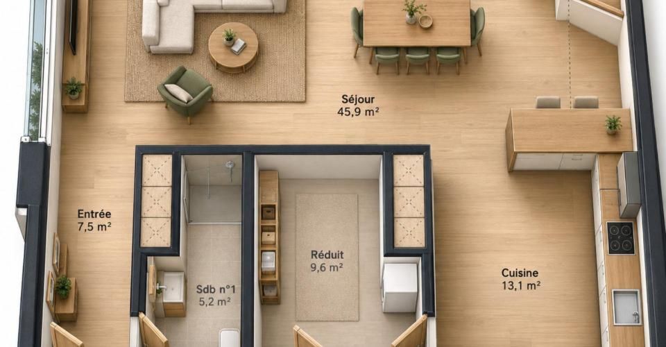 Vivre au plus près de la nature à un prix attractif - Maison 5.5 pièces - image - 9