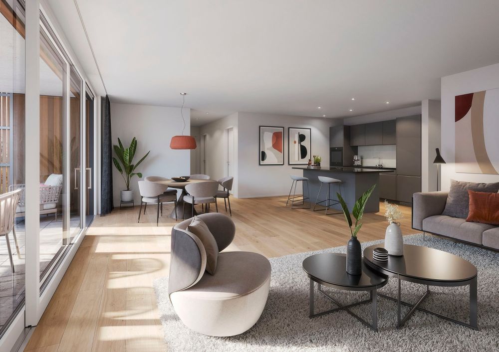 3.5-Zimmer Eigentumswohnungen mit grossen Privatgärten im "Hirsch-Park", Uerkenweg 37 & 39 -  Bild 3