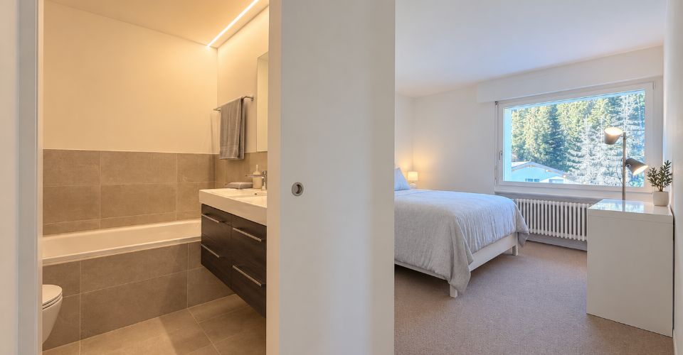 Location à l'année d'un duplex de luxe à Crans-Montana – Dernier étage, vue montagnes & pistes de ski - Duplex 4.5 pièces - image - 10