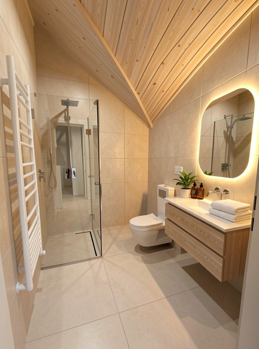Vermietung auf Zeit: neue 1.5-Zimmer-Dachwohnung mit viel Holz und Balkon -  Bild 6