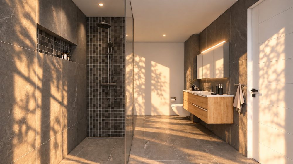 Exklusive 4.5-Zimmerwohnung mit grosszügigem Balkon - Badezimmer Wohnung