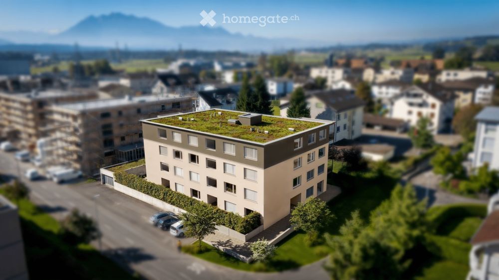 Vermietung 4.5-Zimmerwohnung Attika im Herzen von Inwil -  Bild 1