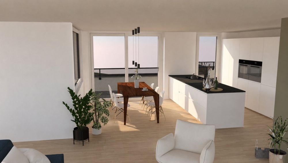 3.5 Zimmer Attika-Wohnung mit 140m2 Terrasse -  Bild 13
