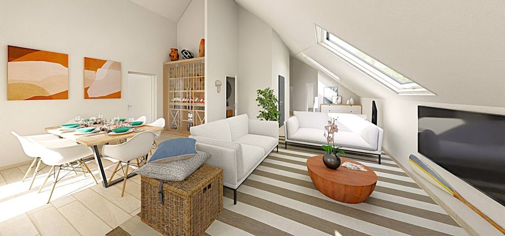 TRES BEL ATTIQUE DE  5.5 PIECES DANS UNE PPE DE TROIS APPARTEMENTS - VALEYRES SOUS MONTAGNY (VD) - - Bild 2