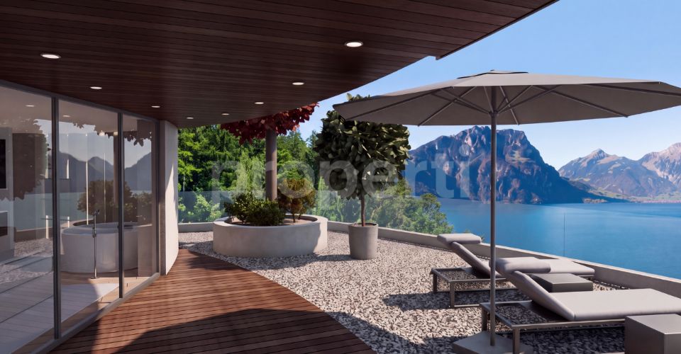 Laurus · Villa, Seesicht, Pool, Attika · Neubau in Weggis - Villa 10 pièces - image - 4