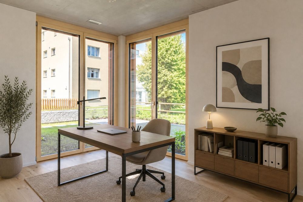 170 m² Gartenwohnung mit separatem Homeoffice / Atelierraum - Zimmer | möblierte Variante