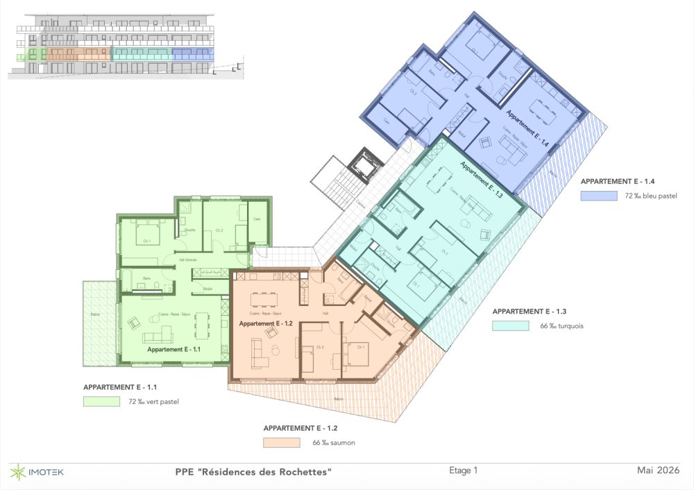 Appartement de 3.5 pièces avec jolie balcon et avec une place de parc -  Bild 4