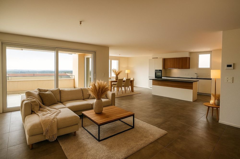 Magnifique appartement de 4,5 pièces avec grande terrasse et vue - Bild 6