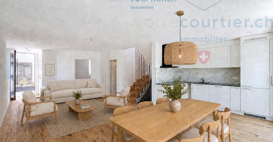 Villa contemporaine neuve en pignon avec jardin - disponible de suite - Maison 5.5 pièces - image - 7
