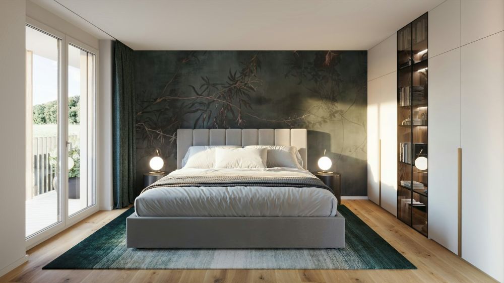 Attraktive 3 1/2 Zimmer Neubauwohnung mit Blick ins Grüne - Bild 3