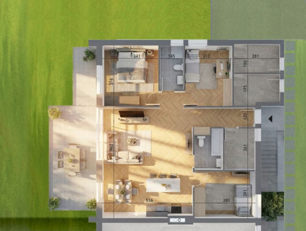 A1 - Les Vignobles de l'Arche - 4.5 pces avec jardin (lot 1 au rez) -  Bild 4