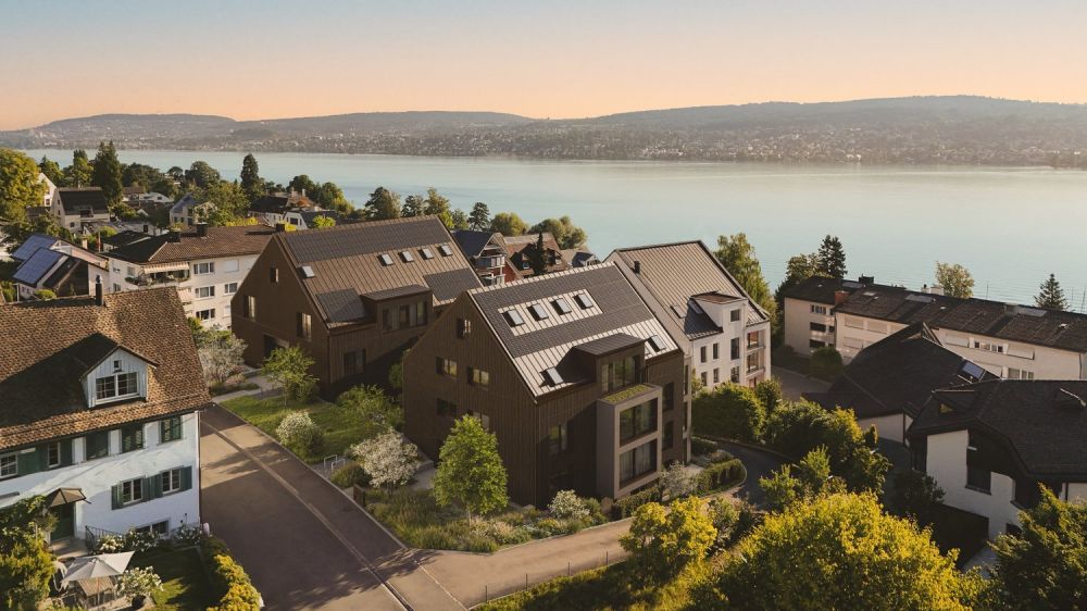 Neubau 5.5 Zimmer-Dachwohnung mit Seesicht - être Aussenansicht
