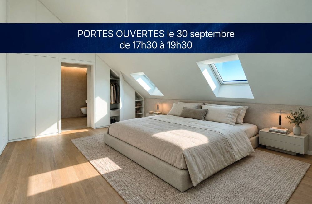 Spacieux séjour et grandes chambres pour ce 5.5 pièces en duplex - Chambre