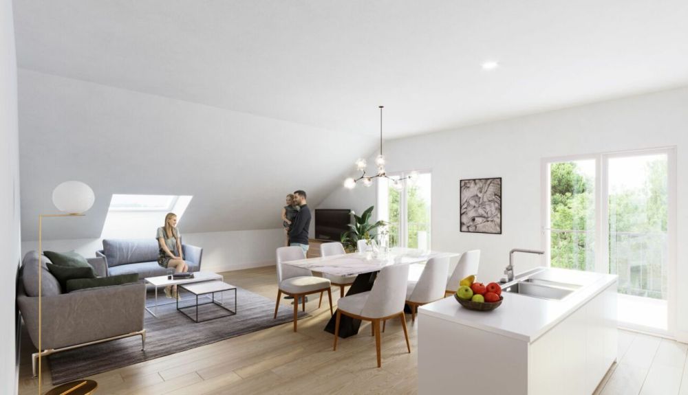 Appartement 3.5 pièces avec échappées sur le lac et les Alpes à Prilly - Bild 1