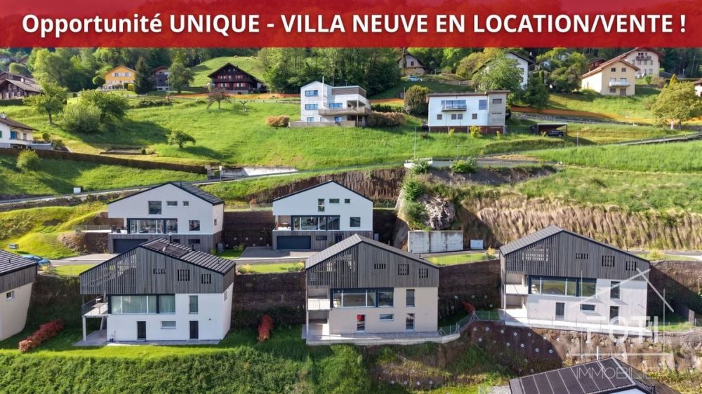 LOCATION-VERKAUF: Einzelvilla NEU mit 4,5 Zimmern und schönem Blick auf die Ebene. - Vue Extérieure