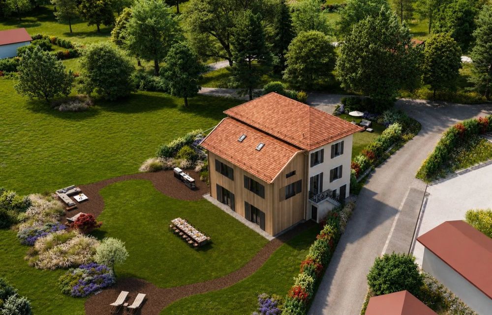 Charakteristisches Penthouse mit privatem Garten und CASATAX-Berechtigung in Cartigny -  Bild 2