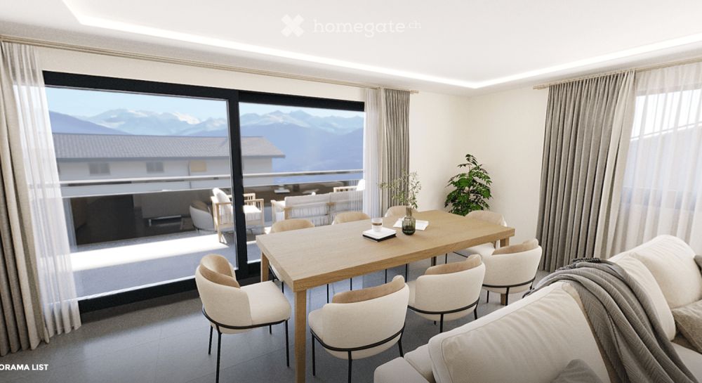 Appartement neuf de 3.5 pièces avec vue panoramique à Arbaz -  Bild 2