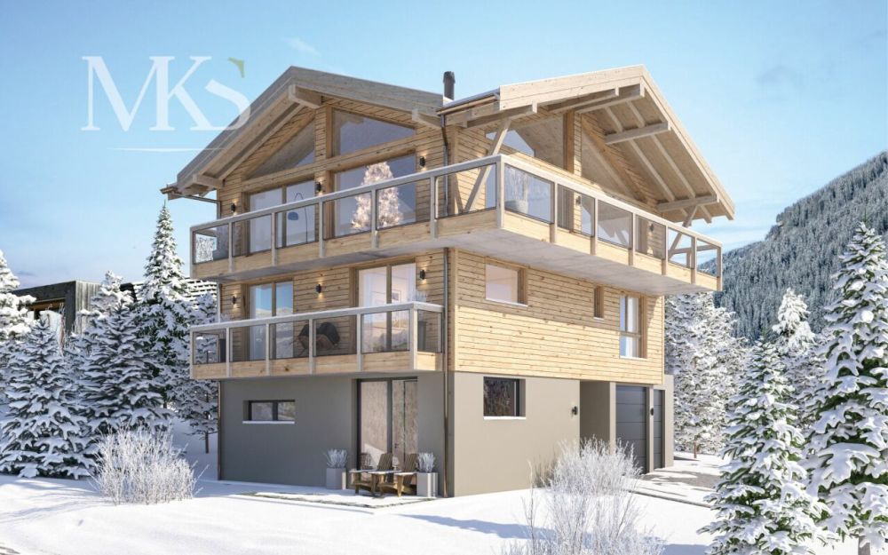 Super Einfamilienhaus in Reckingen - Wohnen, wo das Goms am schönsten ist. - Visualisierung im Winter