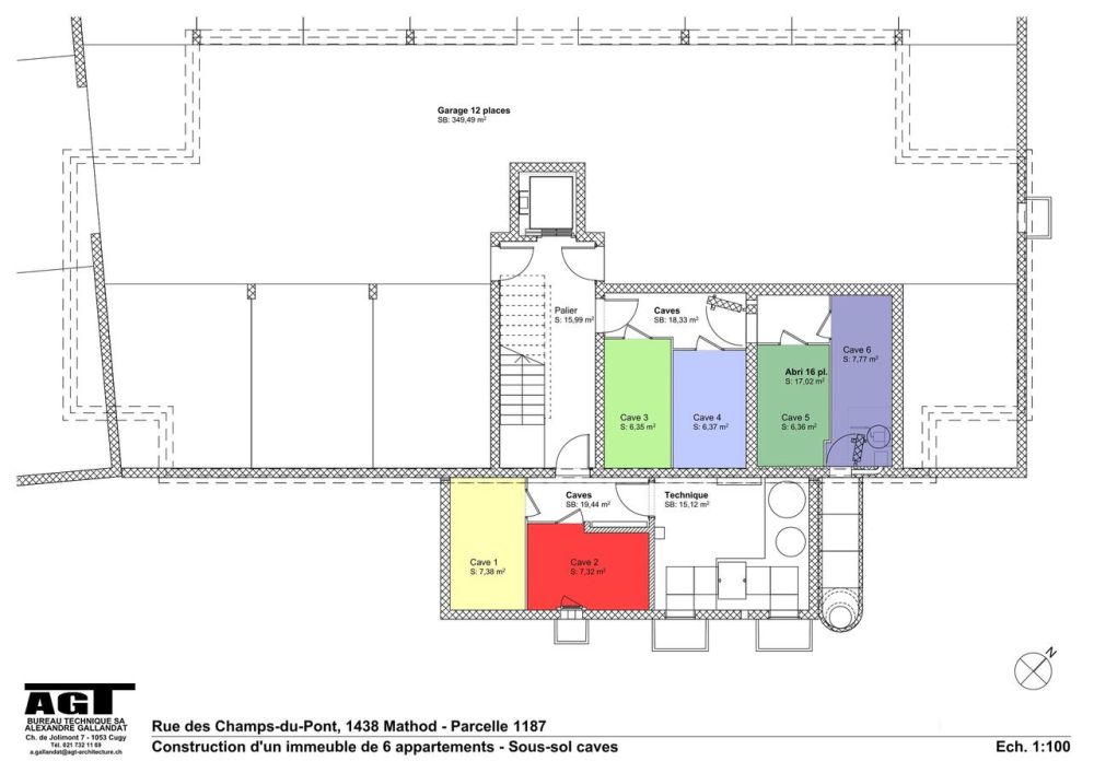 Mathod à vendre 6 grands appartements de 4 1/2 pièces sur plan - caves