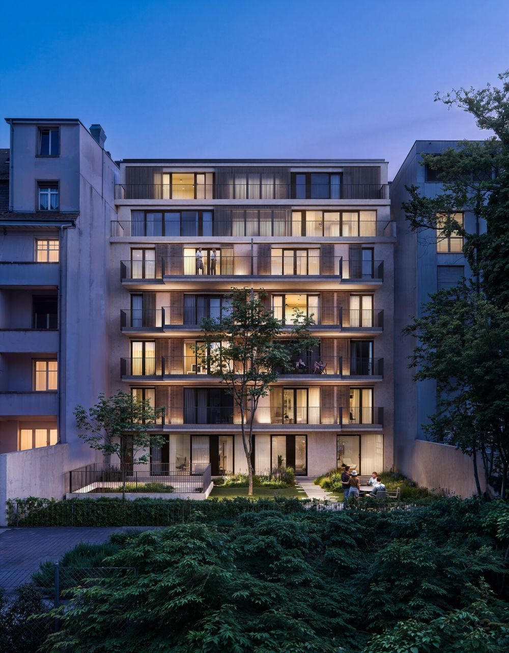 Wohnen ganz oben  aussergewöhnliche 4.5-Zimmer-Attika-Maisonette mit - Rückansicht