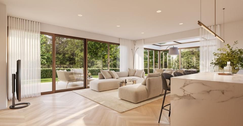 PROJET NEUF | VILLA JUMELÉE CONTEMPORAINE À PREGNY-CHAMBÉSY | Villa A - Maison jumelée 5 pièces - image - 6