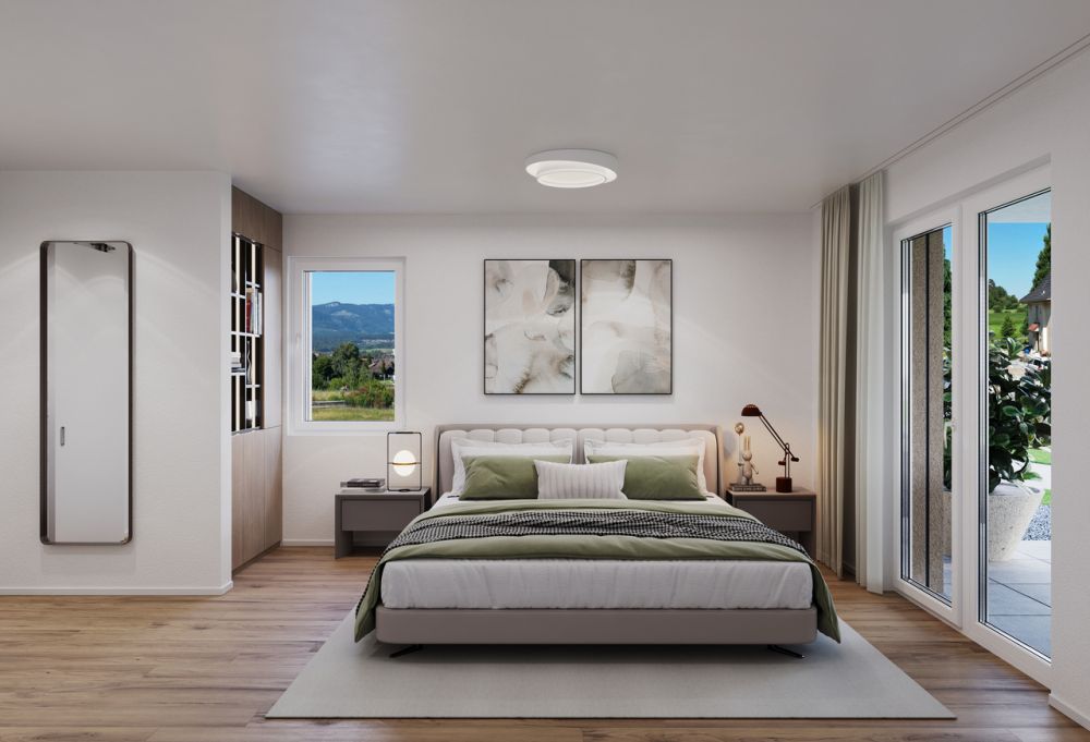 4.5 Z.-Wohnung OG (D), 126 m2 Netto Wohnfläche, 35m2 gedeckter Balkon - Zimmer 3