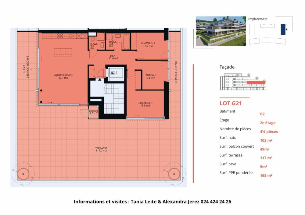 Luxuriöse 4.5-Zimmer-Eckwohnung mit Terrasse -  Bild 12