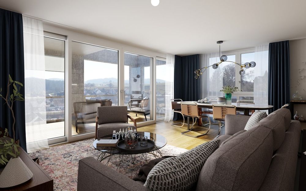 5.5 Zimmer WHG - Attika-Bijoux mit Privatsphäre für Individualisten! - Wohnen2.jpg