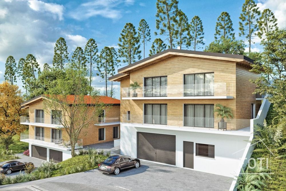 Appartement de 4,5 pièces aux combles avec sous-sol et garage double. - Façade Extérieure