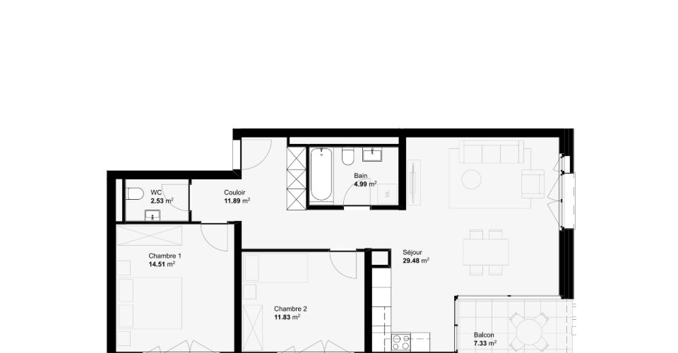 LANCEMENT COMMERCIAL ! - Appartement 3.5 pièces - image - 3
