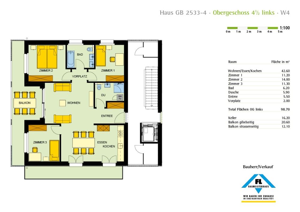 neue 4 1/2 Zimmer Obergeschosswohnung -  Bild 5