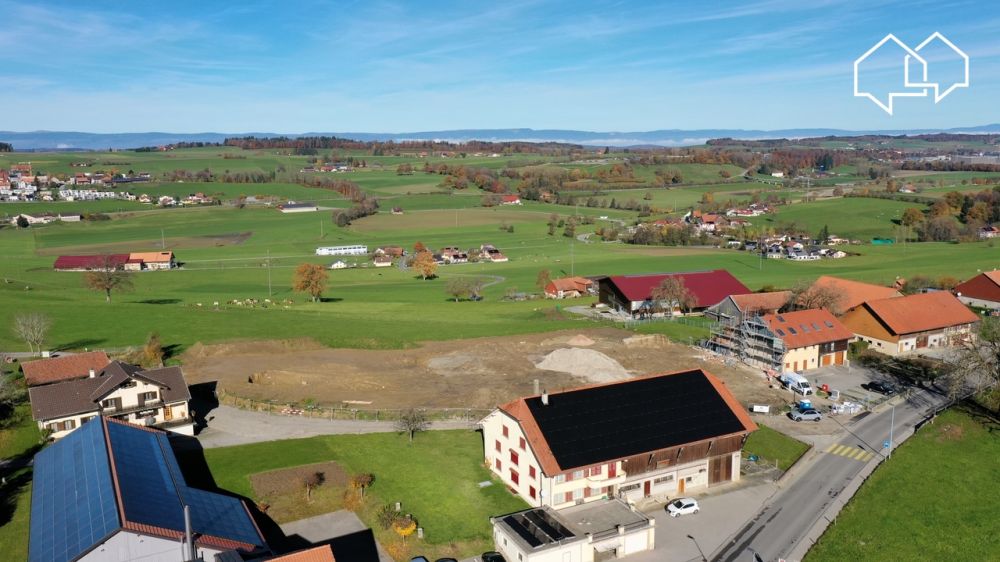 Appartement de 4.5 pièces dans les combles (bâtiment 4 - lot 9) - Vue aérienne