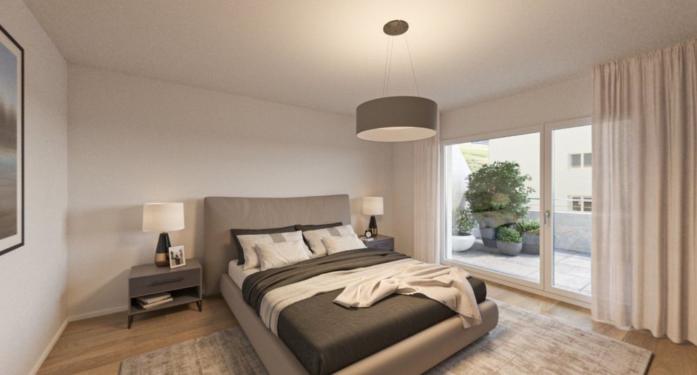 Dachterrassen-Glück: Stilvolle Attikawohnung an sonniger Lage - Schlafzimmer