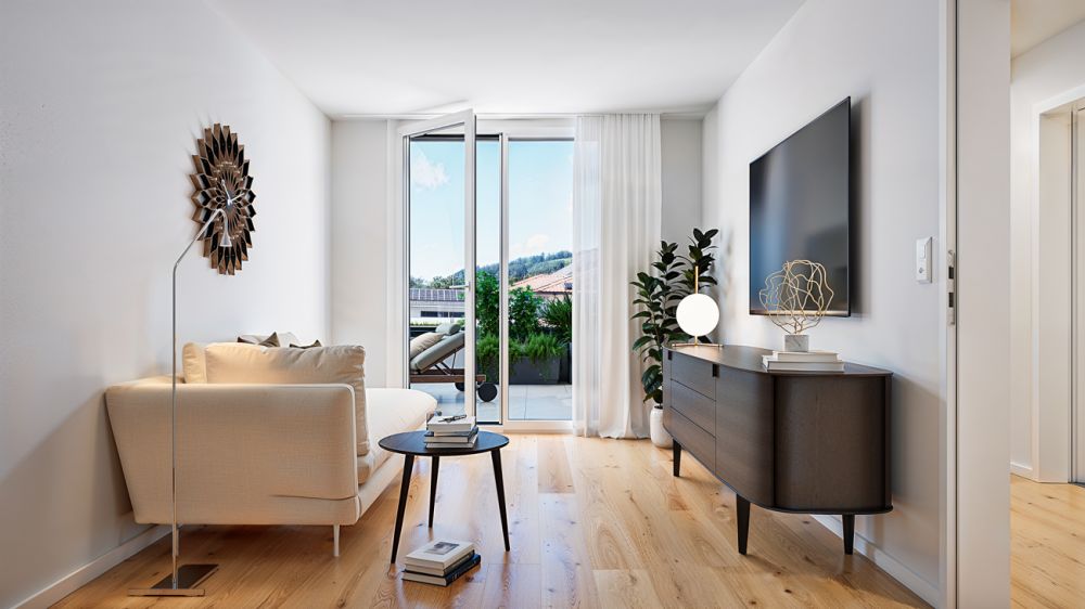 Neubauprojekt Vier-Kronen - 5.5 Zimmerwohnungen - Beispiel-Visualisierung Gästezimmer