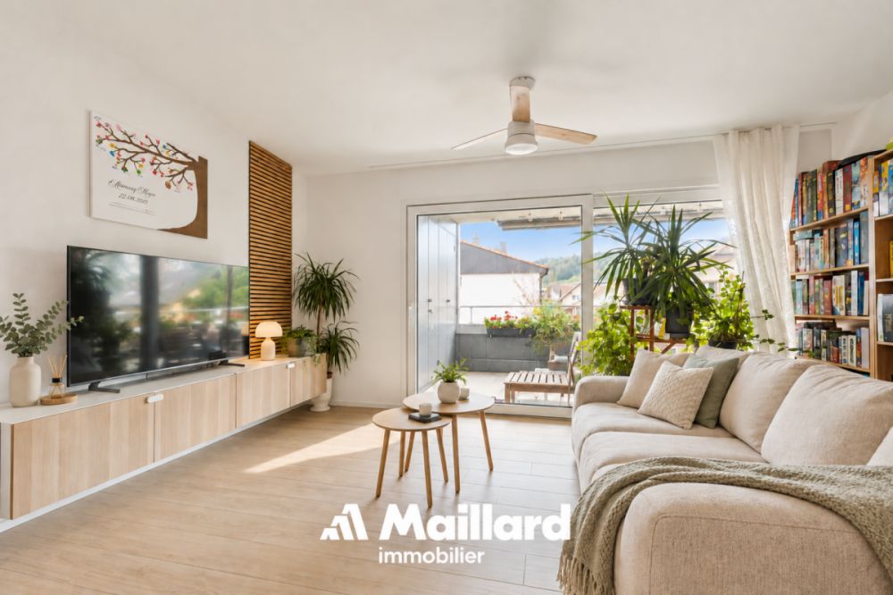 Un 3.5 pièces comme neuf, avec balcon plein sud et charges maîtrisées -  Bild 1