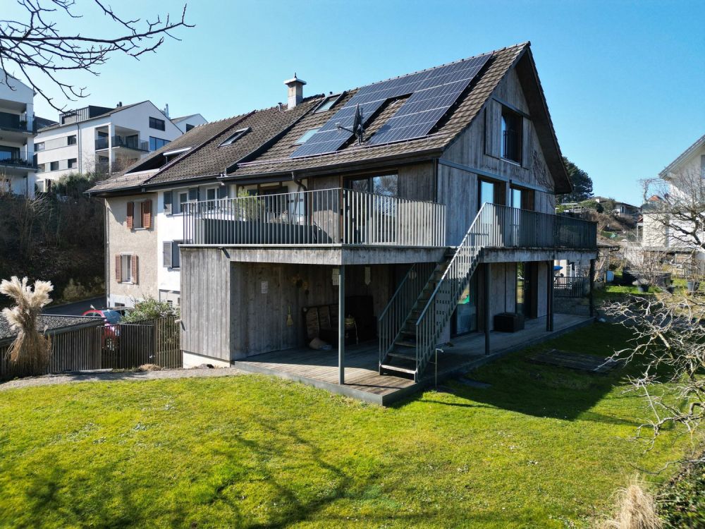 2 zusammengebaute Häuser - Hausansichten Nr. 19 u. 21 Salenstein steuergünstig Seesicht Immobilienmakler FEHR Immopartner AG kaufen verkaufen Bodensee